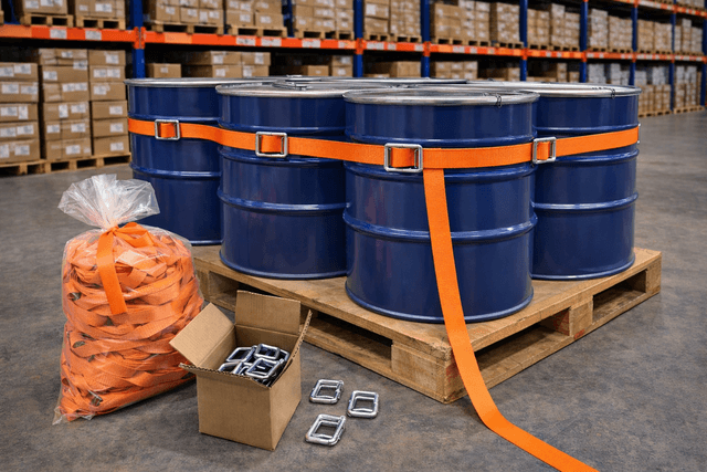 Reggia tessile con fibbia